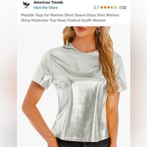 Women’s Metallic short sleeve shirt